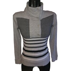 Zone Choc Gray and Black Sweater S